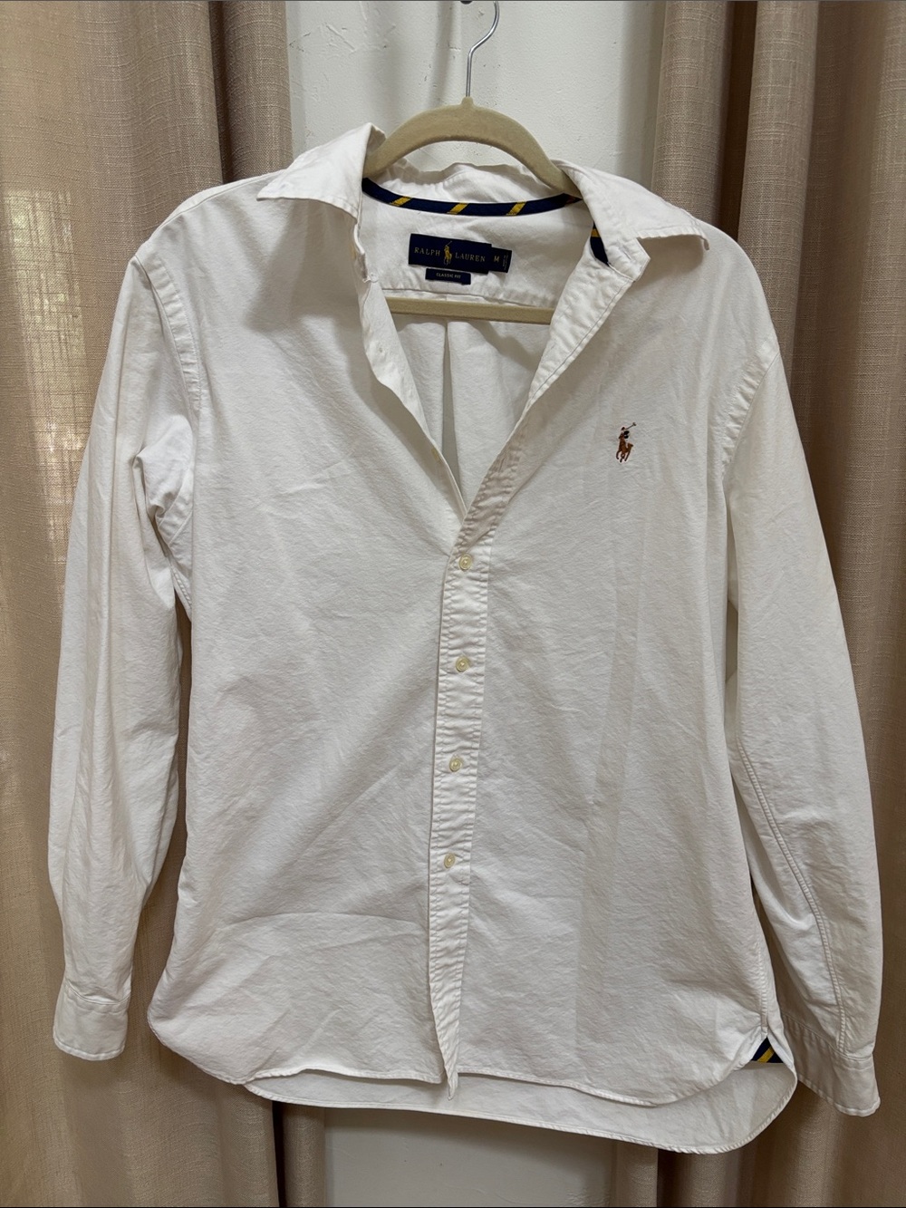 Polo Ralph Lauren white button down long sleeve